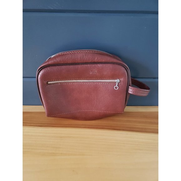 Vintage Faux Leather‎ Cosmetics Bag - Picture 1 of 3
